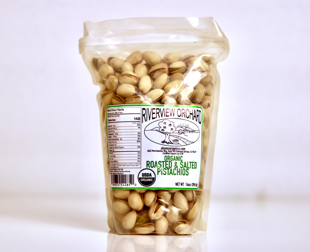 Organic Roasted & Salted Pistachio's
